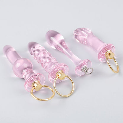 Crystal Glass Butt Plug Anal Sex Toys Anal Plug Glass Dildo Prostata Massager Anal Beads Butt Plug Sex Toys Women Men Gay