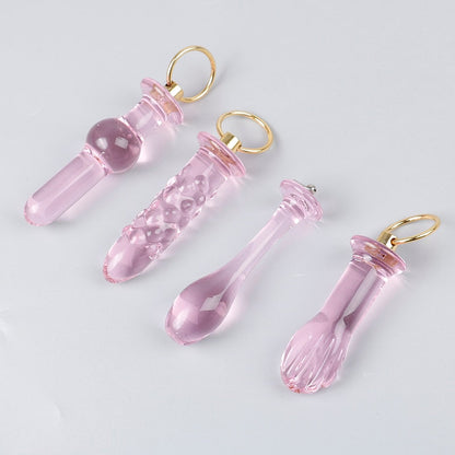 Crystal Glass Butt Plug Anal Sex Toys Anal Plug Glass Dildo Prostata Massager Anal Beads Butt Plug Sex Toys Women Men Gay