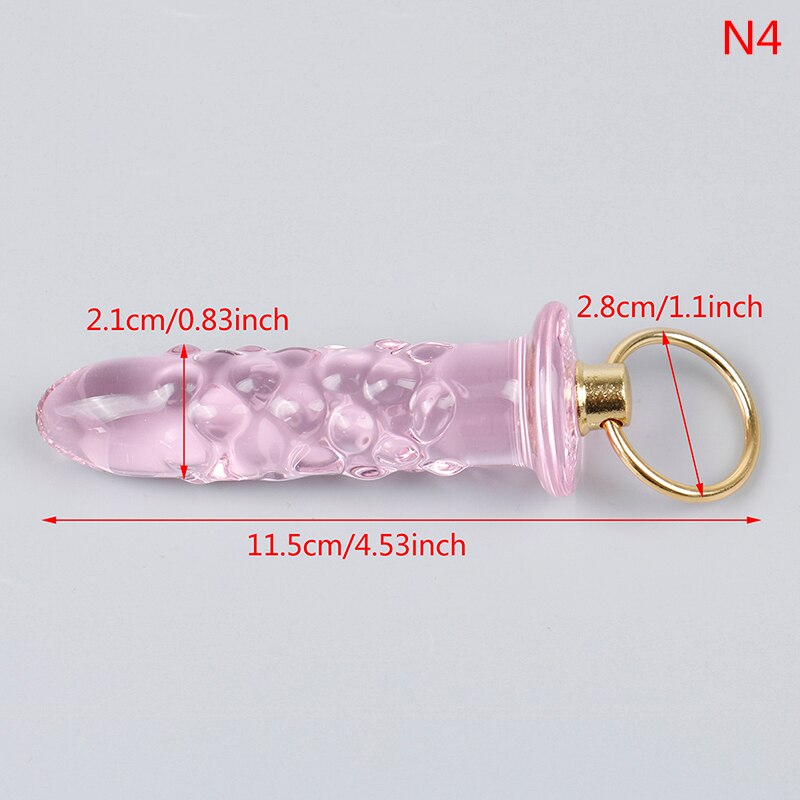Crystal Glass Butt Plug Anal Sex Toys Anal Plug Glass Dildo Prostata Massager Anal Beads Butt Plug Sex Toys Women Men Gay
