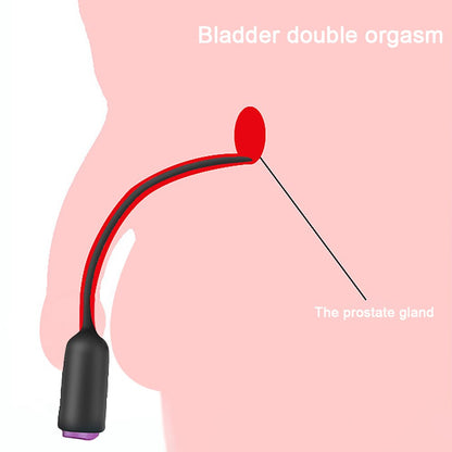 ความถี่เดียว Dilators Urethral อวัยวะเพศชายสั่นใส่ Horse Eye Stick Dilator Masturbation ชายเพศของเล่นสำหรับผู้ชาย