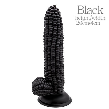 ข้าวโพดซิลิโคนจริง Dildo Anal ปลั๊กดูดถ้วยผัก Dildo เพศของเล่นสำหรับผู้หญิงช่องคลอดนวด G-Spot masturbator ดี