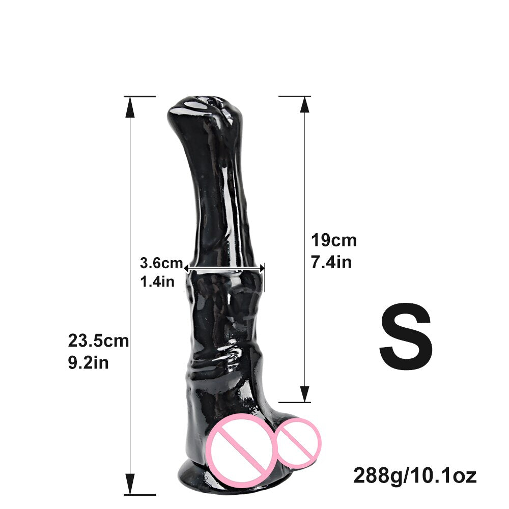 ม้ายักษ์ Dildo สมจริงอวัยวะเพศชาย Cock หญิง Masturbator สัตว์ Dildo Anal Plug ของเล่นสำหรับผู้ใหญ่18เพศของเล่นสำหรับผู้ชายผู้หญิงเลสเบี้ยน