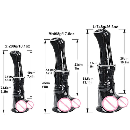 ม้ายักษ์ Dildo สมจริงอวัยวะเพศชาย Cock หญิง Masturbator สัตว์ Dildo Anal Plug ของเล่นสำหรับผู้ใหญ่18เพศของเล่นสำหรับผู้ชายผู้หญิงเลสเบี้ยน