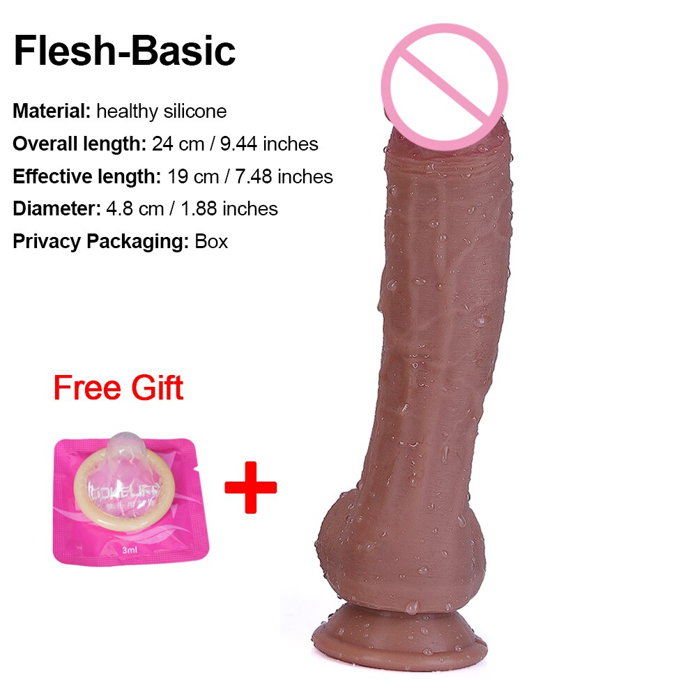 ผิวสีดำจริง Dildo นุ่มเซ็กซี่ขนาดใหญ่อวัยวะเพศชายที่สมจริง Cock หญิง Masturbator G-Spot Anal Sex ของเล่นสายรัดขนาดใหญ่ Dick สำหรับสตรี
