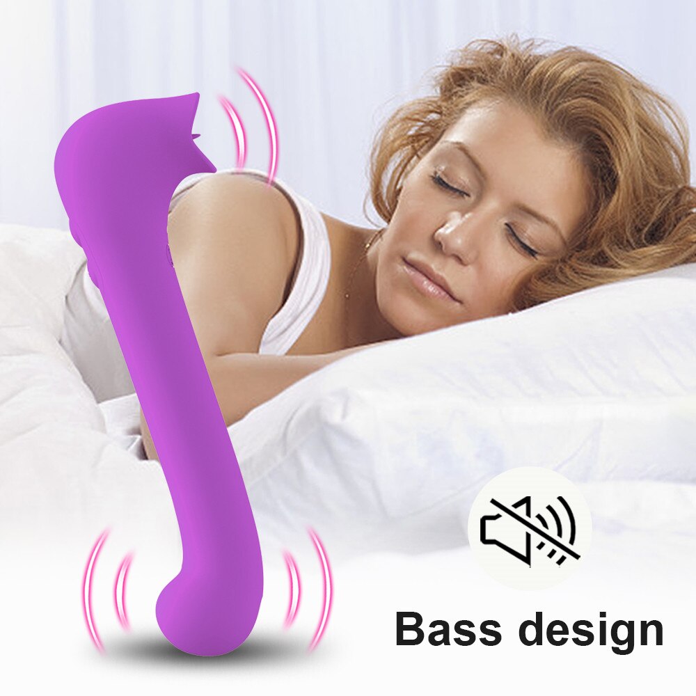 ลิ้นเลีย Dildo Vibrator หญิงเซ็กซ์ทอยช่องคลอด Orgasm Nipples Clitoris Stimulator ซิลิโคน Vibrators อุปกรณ์ผู้ใหญ่