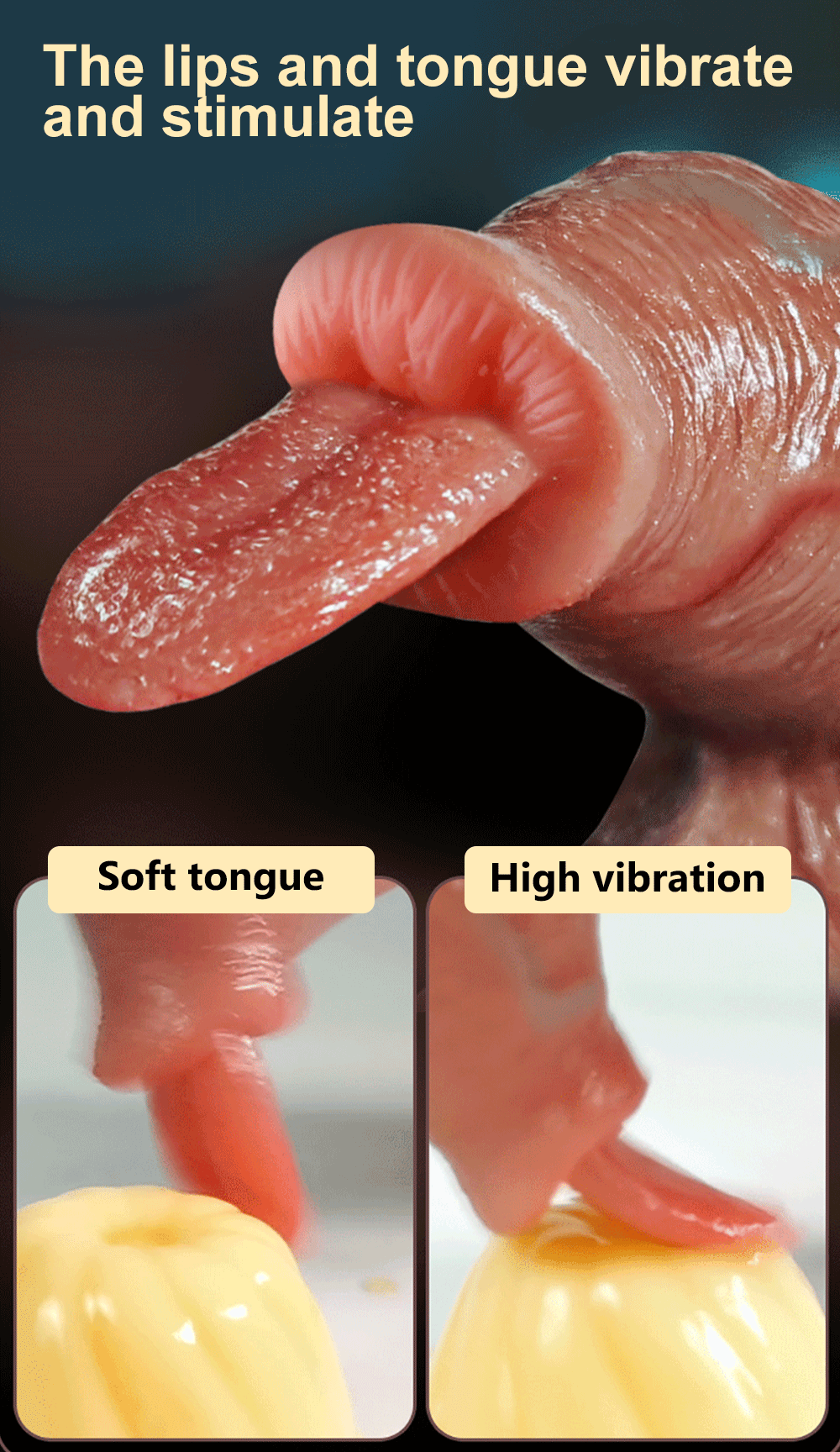 ลิ้นเลียจริง Dildo Vibrator เซ็กซ์ทอยสำหรับผู้หญิงนุ่มซิลิโคนอวัยวะเพศชาย G Spot Vibrator ช่องคลอด Massager หญิง Masturbator