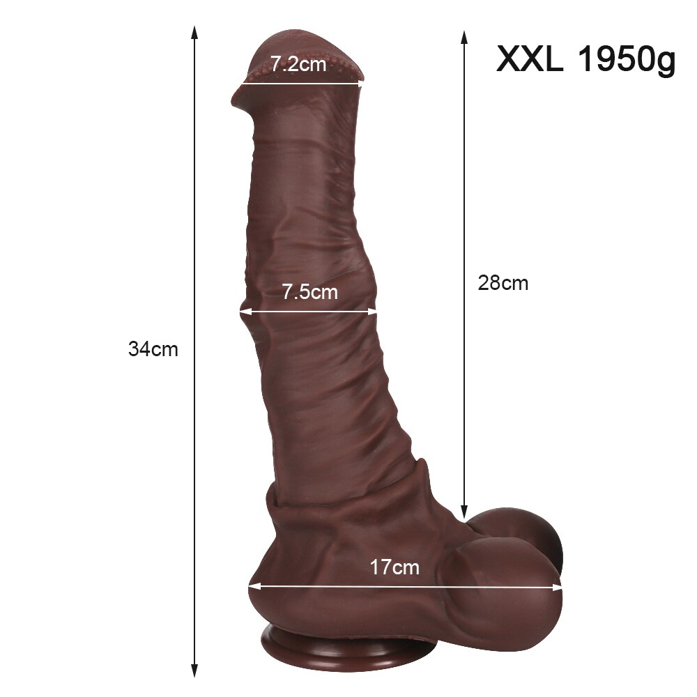 Dildo ม้าซิลิโคนยักษ์. สัตว์สมจริง. อวัยวะเพศชาย. การขยายทวารหนัก. ที่เสียบตูด. เซ็กซ์ทอย. ชายและหญิง masturbaters. ช่องคลอด18