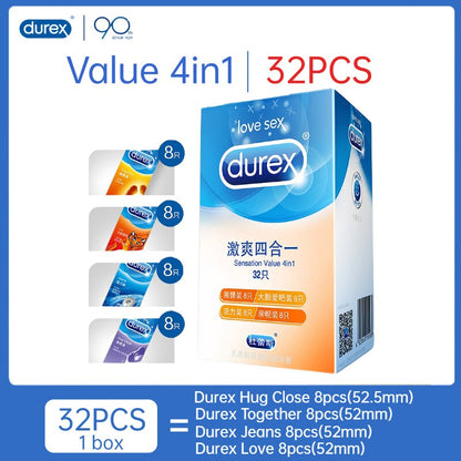 ถุงยางอนามัย Durex Ultra Thin ยางธรรมชาติ ปลอกสวมอวัยวะเพศชาย ชนิดคละ 4 แบบ เพิ่มความสุขพิเศษ หล่อลื่น ถุงยางอนามัย ของเล่นทางเพศสำหรับผู้ชาย