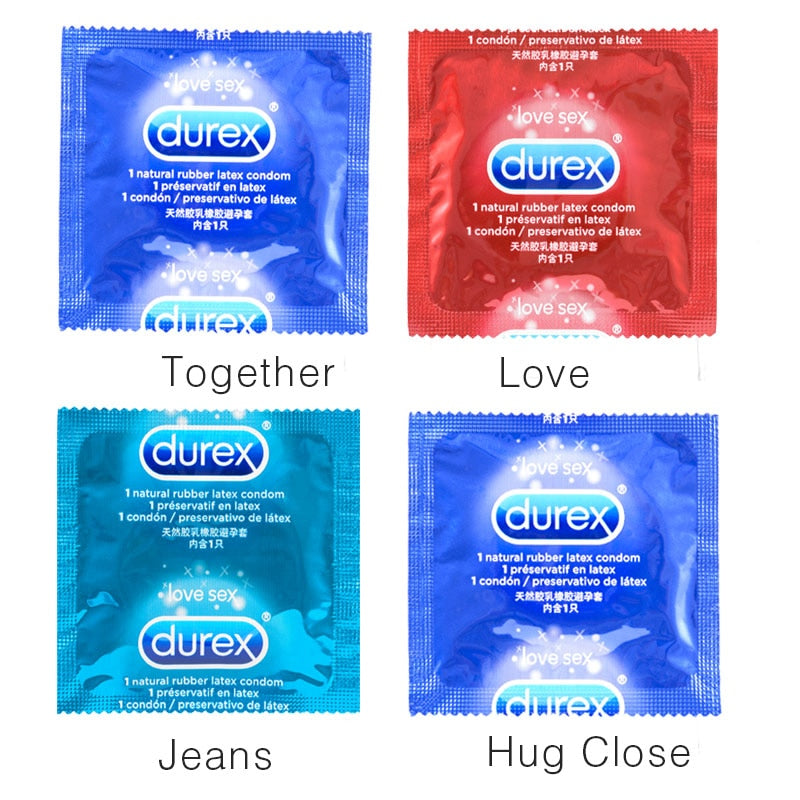 ถุงยางอนามัย Durex Ultra Thin ยางธรรมชาติ ปลอกสวมอวัยวะเพศชาย ชนิดคละ 4 แบบ เพิ่มความสุขพิเศษ หล่อลื่น ถุงยางอนามัย ของเล่นทางเพศสำหรับผู้ชาย