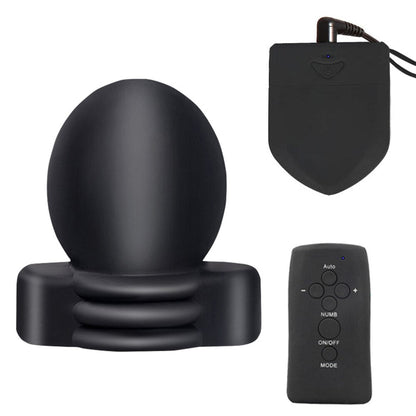 Electric Shock Glans Trainer SM Male Masturbator Scrotum Bondage Massage Chasity Cage Wireless Remote Control Sex Toys BDSM