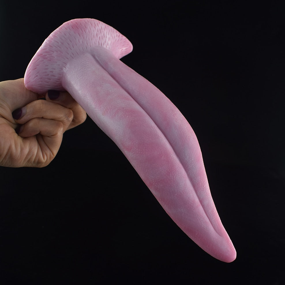 FAAK New Anal Sex Toys Dragon Tongue Tease Flirt Foreplay Clitoris Vagina Stimulate Silicone Sucker Dildo for Women Sex Shop
