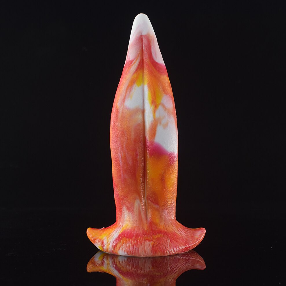 FAAK New Anal Sex Toys Dragon Tongue Tease Flirt Foreplay Clitoris Vagina Stimulate Silicone Sucker Dildo for Women Sex Shop