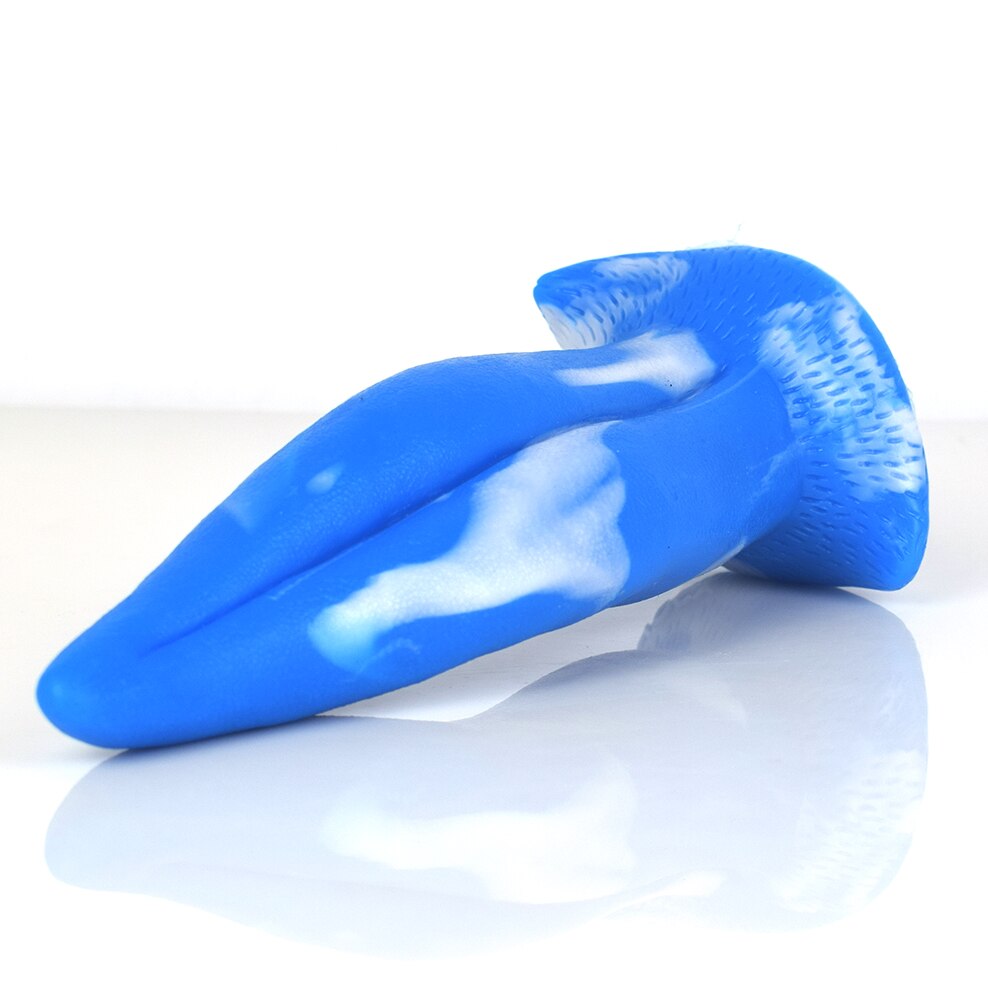 FAAK New Anal Sex Toys Dragon Tongue Tease Flirt Foreplay Clitoris Vagina Stimulate Silicone Sucker Dildo for Women Sex Shop