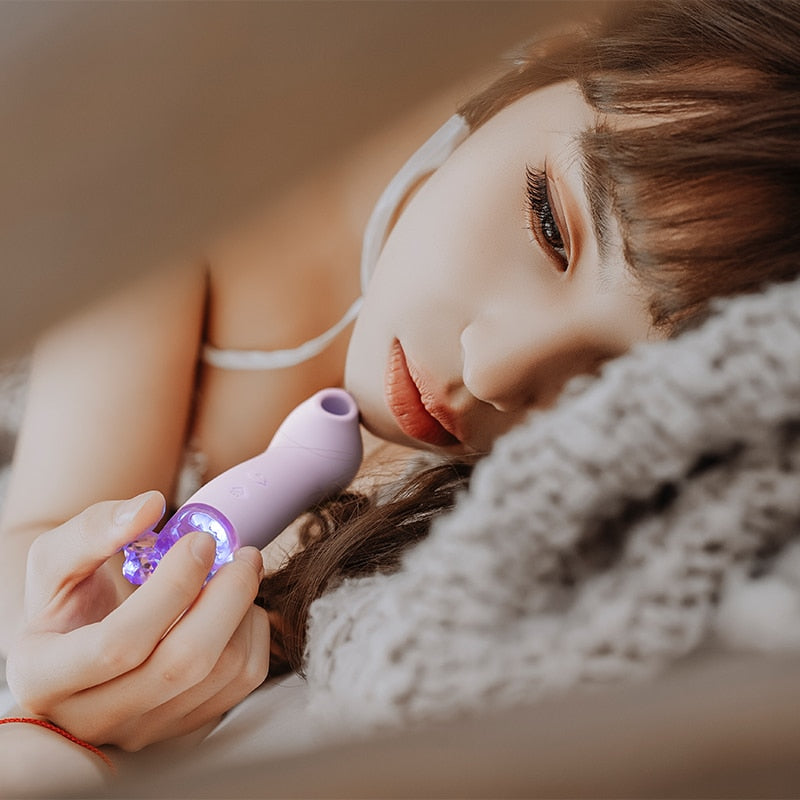เครื่องดูดหัวหน่าว Fairy Clitoris Sucker เครื่องประดับหินคริสตัลประดิษฐ์ เครื่องสั่นดูดหัวหน่าว เครื่องกระตุ้นหัวหน่าว เครื่องดูดหัวนมสำหรับสตรี