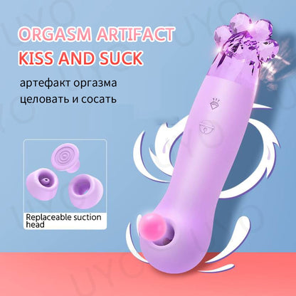 เครื่องดูดหัวหน่าว Fairy Clitoris Sucker เครื่องประดับหินคริสตัลประดิษฐ์ เครื่องสั่นดูดหัวหน่าว เครื่องกระตุ้นหัวหน่าว เครื่องดูดหัวนมสำหรับสตรี