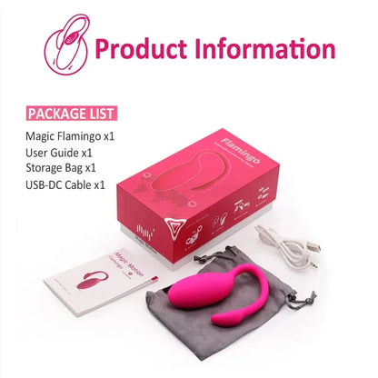 Flamingo APP Bluetooth Egg Vibrator Sex Toy for Woman Clitoris Stimulation Vagina Massager Vibrating Ball Magic Motion Vibrator