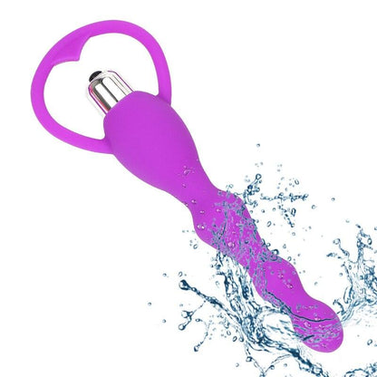 G Spot Vibrating Dildo Anal Plug Butt Prostate Massage Soft Beads Vibrator Sex Toys for Couples Silicone Adult Erotic Products