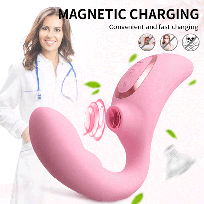G Spot clitoral sucking vibrator dildo เครื่องกระตุ้นจุด G และคลิตอริสแบบดูดสั่น พร้อมเครื่องนวดทวารหนัก 5 + 10 โหมด ของเล่นทางเพศสำหรับผู้ใหญ่สำหรับผู้หญิงและคู่รัก