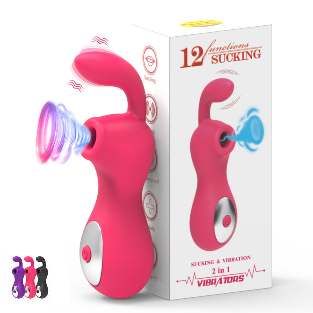 เครื่องสั่นคลิตอรัลเครื่องดูดช่องคลอดดูด G Spot สำหรับผู้หญิงอุปกรณ์กระตุ้นหัวนมสูญญากาศเซ็กซ์ทอยสำหรับผู้ใหญ่ผู้หญิง