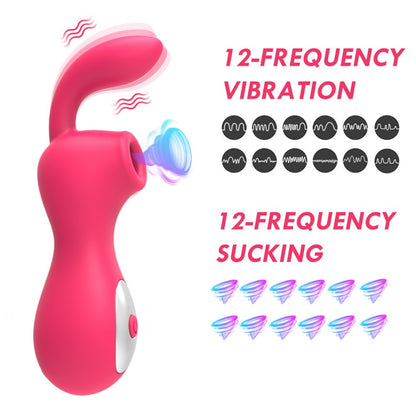 เครื่องสั่นคลิตอรัลเครื่องดูดช่องคลอดดูด G Spot สำหรับผู้หญิงอุปกรณ์กระตุ้นหัวนมสูญญากาศเซ็กซ์ทอยสำหรับผู้ใหญ่ผู้หญิง