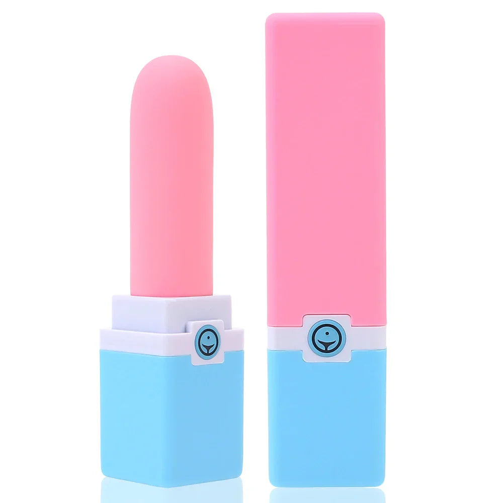เครื่องนวดจุดจีแบบสั่น ชาร์จ USB ได้ เครื่องสั่นลิปสติกขนาดเล็กสำหรับนวดหัวนมและคลิตอริส ของเล่นทางเพศสำหรับผู้หญิง 10 โหมดการสั่น