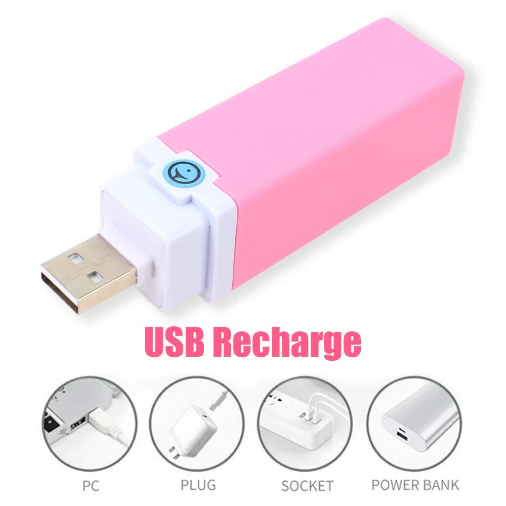 เครื่องนวดจุดจีแบบสั่น ชาร์จ USB ได้ เครื่องสั่นลิปสติกขนาดเล็กสำหรับนวดหัวนมและคลิตอริส ของเล่นทางเพศสำหรับผู้หญิง 10 โหมดการสั่น