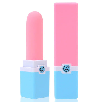 เครื่องนวดจุดจีแบบสั่น ชาร์จ USB ได้ เครื่องสั่นลิปสติกขนาดเล็กสำหรับนวดหัวนมและคลิตอริส ของเล่นทางเพศสำหรับผู้หญิง 10 โหมดการสั่น