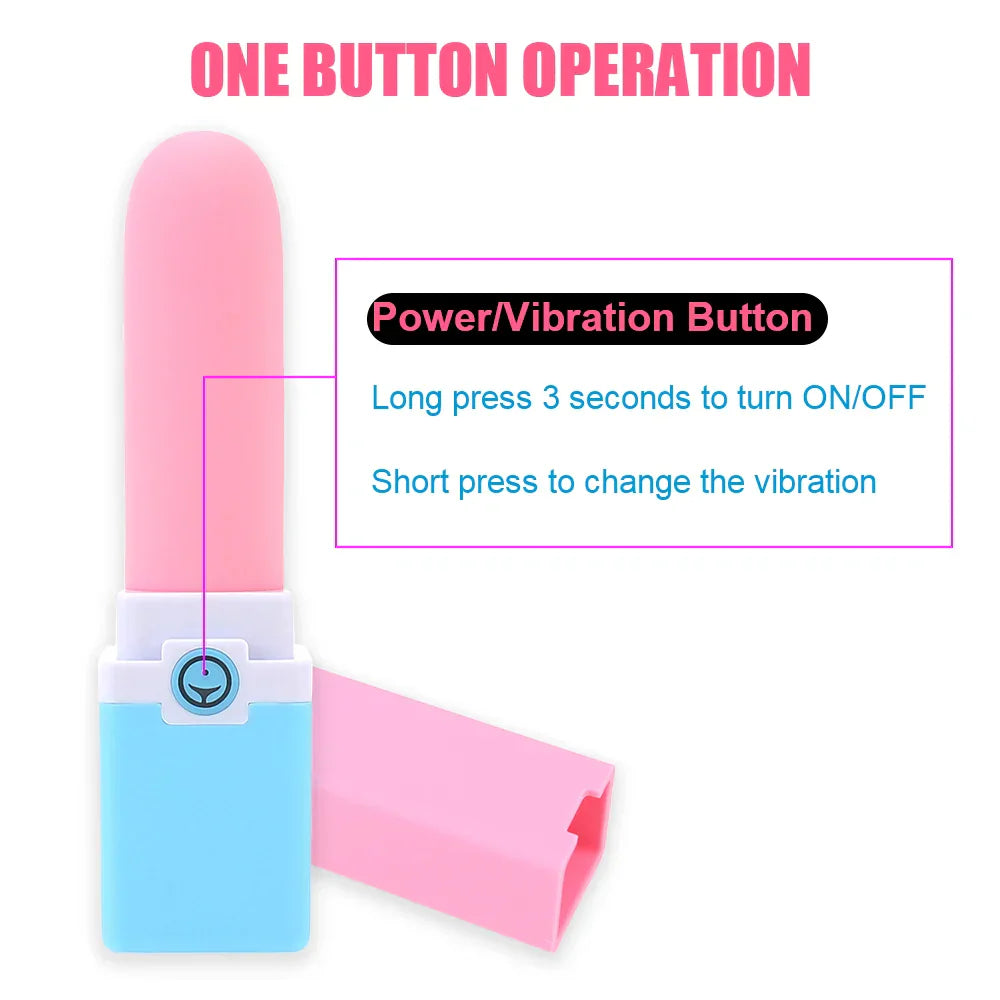 เครื่องนวดจุดจีแบบสั่น ชาร์จ USB ได้ เครื่องสั่นลิปสติกขนาดเล็กสำหรับนวดหัวนมและคลิตอริส ของเล่นทางเพศสำหรับผู้หญิง 10 โหมดการสั่น