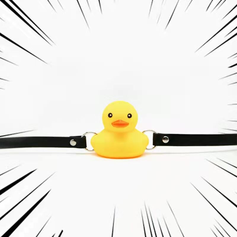 น่ารักหนังสายรัดปากซิลิโคนเป็ด Gag ปากปลั๊กคู่รักเจ้าชู้ BDSM ของเล่นเซ็กส์ผู้หญิงผู้ใหญ่เกมอุปกรณ์เสริมเพศสัมพันธ์ CF580