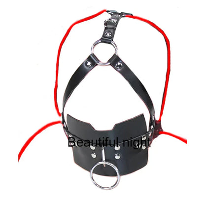 ห่วง/แมงมุม/บอลแก๊ก BDSM หน้ากากหนังปิดปาก. ผ้าปิดตาที่รัดตรึง.ของเล่นทางเพศ SM สำหรับคู่รัก