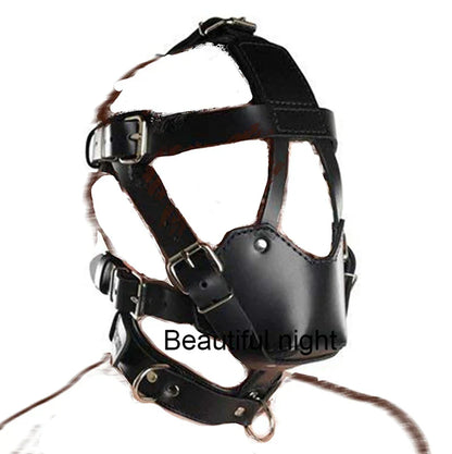 ห่วง/แมงมุม/บอลแก๊ก BDSM หน้ากากหนังปิดปาก. ผ้าปิดตาที่รัดตรึง.ของเล่นทางเพศ SM สำหรับคู่รัก