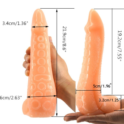FAAK Healthy PVC Dildo Octopus Butt Plug Massage Anal Toy for Woman Men Orgasm Stimulate Anal Plug Tentacle Dildos Sex Toys