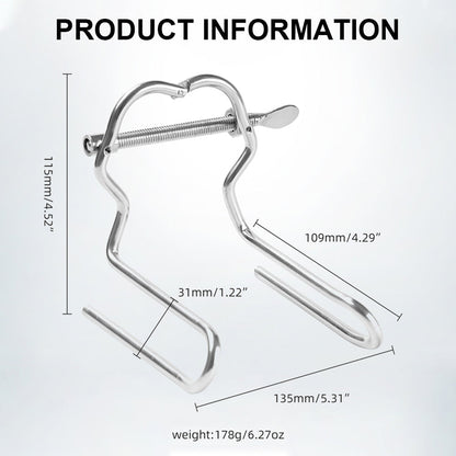 Adjustable Stainless Steel Anal Expander Vaginal Speculum BDSM Slave Anus Pussy Dilator Anal Toys Anal Vagina Enema Sex Products