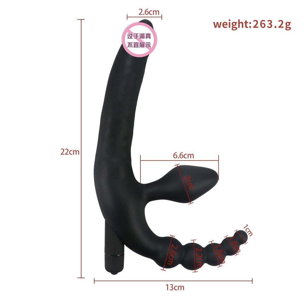 3 IN 1 Dildos Anal Plug Vibrators Sex Toys for Women Men Bondage Vagina Clitoris Stimulator Adult Chastity Accessories Sex Shop