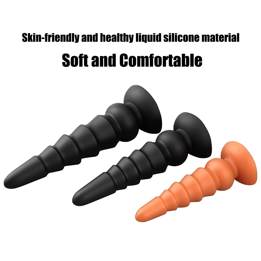 จุกเสียบทางทวารหนักขนาดใหญ่ซิลิโคนเหลว Dildos ผลิตภัณฑ์ทางเพศ จุกเสียบก้นขนาดใหญ่ อวัยวะเพศที่อ่อนนุ่ม ตัวขยายทวารหนัก กระตุ้นช่องคลอดและทวารหนัก ของเล่นทางเพศ Dick