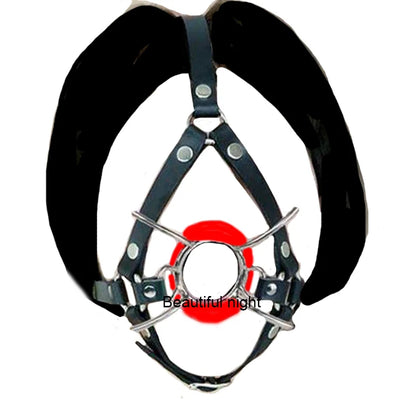ห่วง/แมงมุม/บอลแก๊ก BDSM หน้ากากหนังปิดปาก. ผ้าปิดตาที่รัดตรึง.ของเล่นทางเพศ SM สำหรับคู่รัก