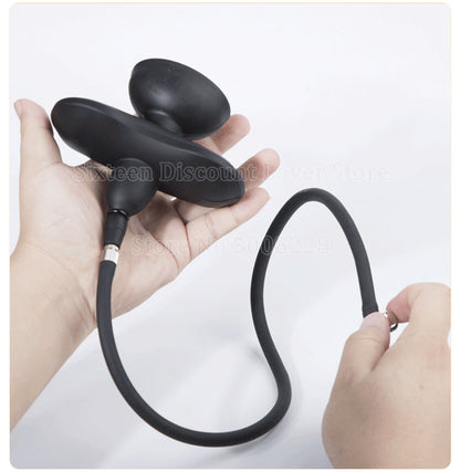 BDSM Super Huge Mouth Gag Strapless Inflatable Expansion Open Mouth Gag Restraint Bondage Adult Sex Toys for Woman Couples Slave