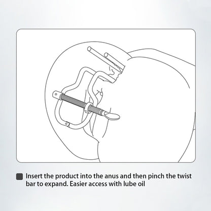 Adjustable Stainless Steel Anal Expander Vaginal Speculum BDSM Slave Anus Pussy Dilator Anal Toys Anal Vagina Enema Sex Products
