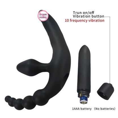 3 IN 1 Dildos Anal Plug Vibrators Sex Toys for Women Men Bondage Vagina Clitoris Stimulator Adult Chastity Accessories Sex Shop