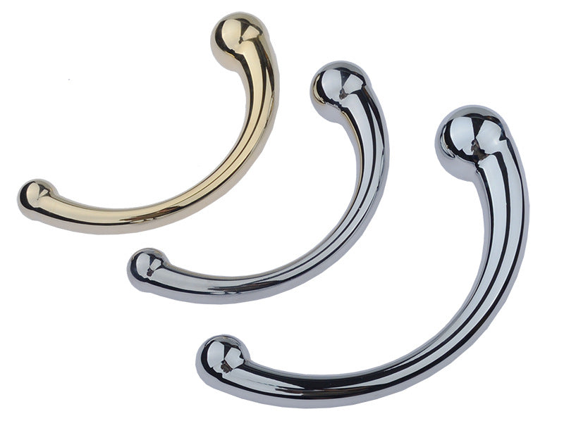 Double Ended Stainless Steel G Spot Wand Massage Stick Pure Metal Penis P-Spot Stimulator Anal Plug Dildo Sex Toy for Women Men
