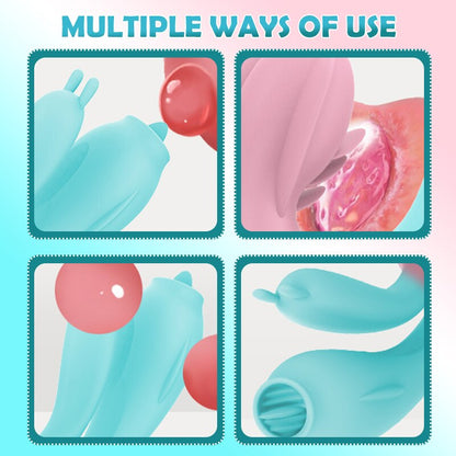 APP ควบคุมผู้หญิง Vibrators ลิ้นเลีย Clitoris Stimulator G Spot Massager Vibrating หญิง Masturbation