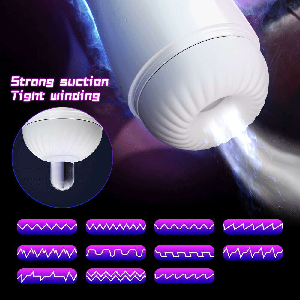 อัตโนมัติ Blowjob Vibrator ดูดจริงช่องคลอดหี Masturbator สำหรับผู้ชาย18ผู้ใหญ่เซ็กซ์ทอยสำหรับชาย