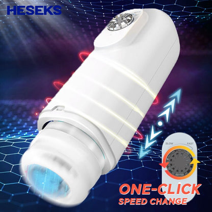 Automatic Thrusting Telescopic Masturbators for Men Penis Stimulator Blowjob Soft Vagina Cup Pussy Sex Toy for Male