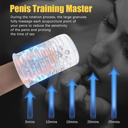 Automatic Thrusting Telescopic Masturbators for Men Penis Stimulator Blowjob Soft Vagina Cup Pussy Sex Toy for Male
