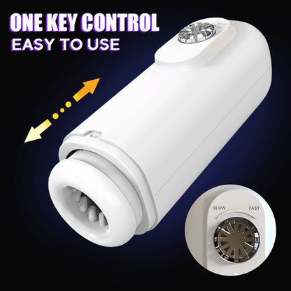 Automatic Thrusting Telescopic Masturbators for Men Penis Stimulator Blowjob Soft Vagina Cup Pussy Sex Toy for Male