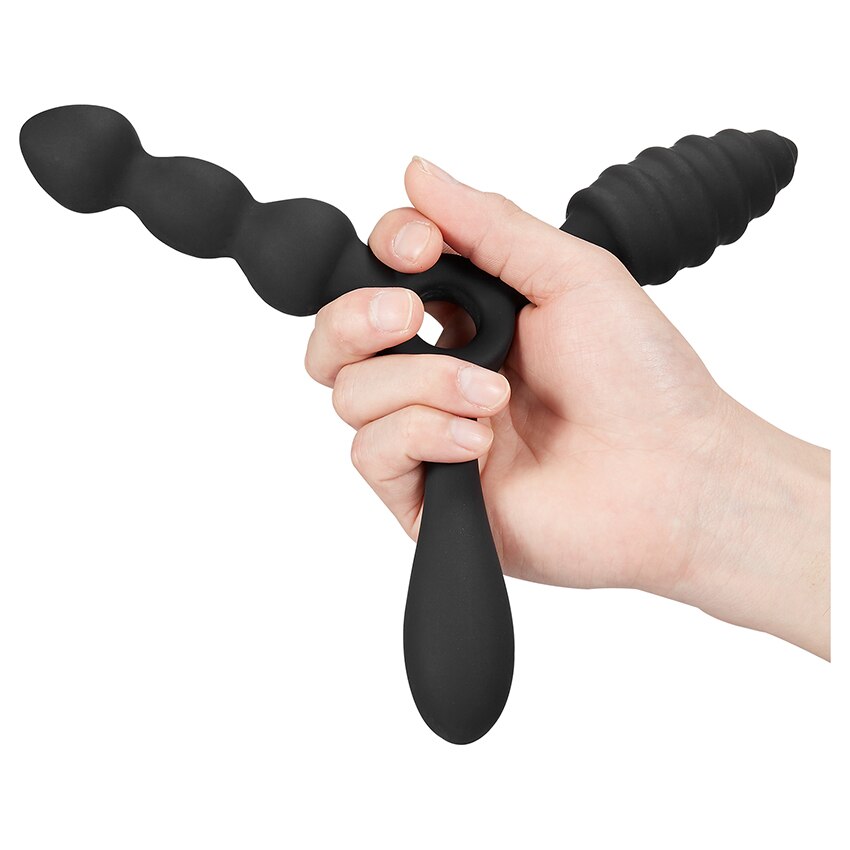 Silicone Butt Vagina Plug 3 In 1 Erotic Anal Sex Toy Anal Beads Butt Plug Anus Prostate Stimulator Massager Anal for Women Men