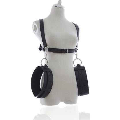 BDSM Bondage Restraint Fetish Slave Handcuffs &amp; Ankle Cuffs Adults Games Flirting Bondage Set Cosplay Sex Position Aid Products