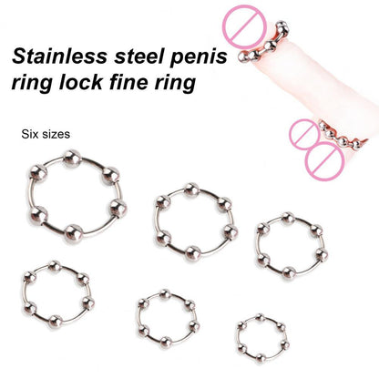 ห่วงรัดอวัยวะเพศชายสเตนเลส เพิ่มจุดสุดยอด ใช้งานง่าย ปลอดภัย ชะลอการหลั่ง ห่วงรัดองคชาตสำหรับผู้ชาย ห่วงรัดแก้หนังหุ้มปลาย