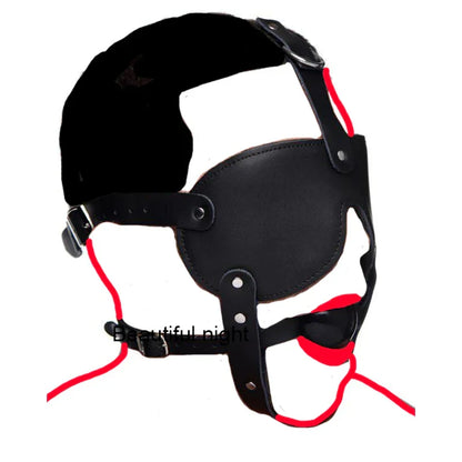 ห่วง/แมงมุม/บอลแก๊ก BDSM หน้ากากหนังปิดปาก. ผ้าปิดตาที่รัดตรึง.ของเล่นทางเพศ SM สำหรับคู่รัก
