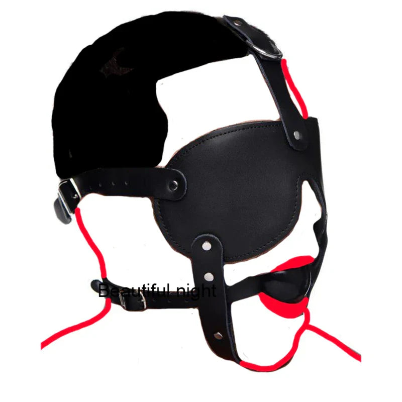 ห่วง/แมงมุม/บอลแก๊ก BDSM หน้ากากหนังปิดปาก. ผ้าปิดตาที่รัดตรึง.ของเล่นทางเพศ SM สำหรับคู่รัก